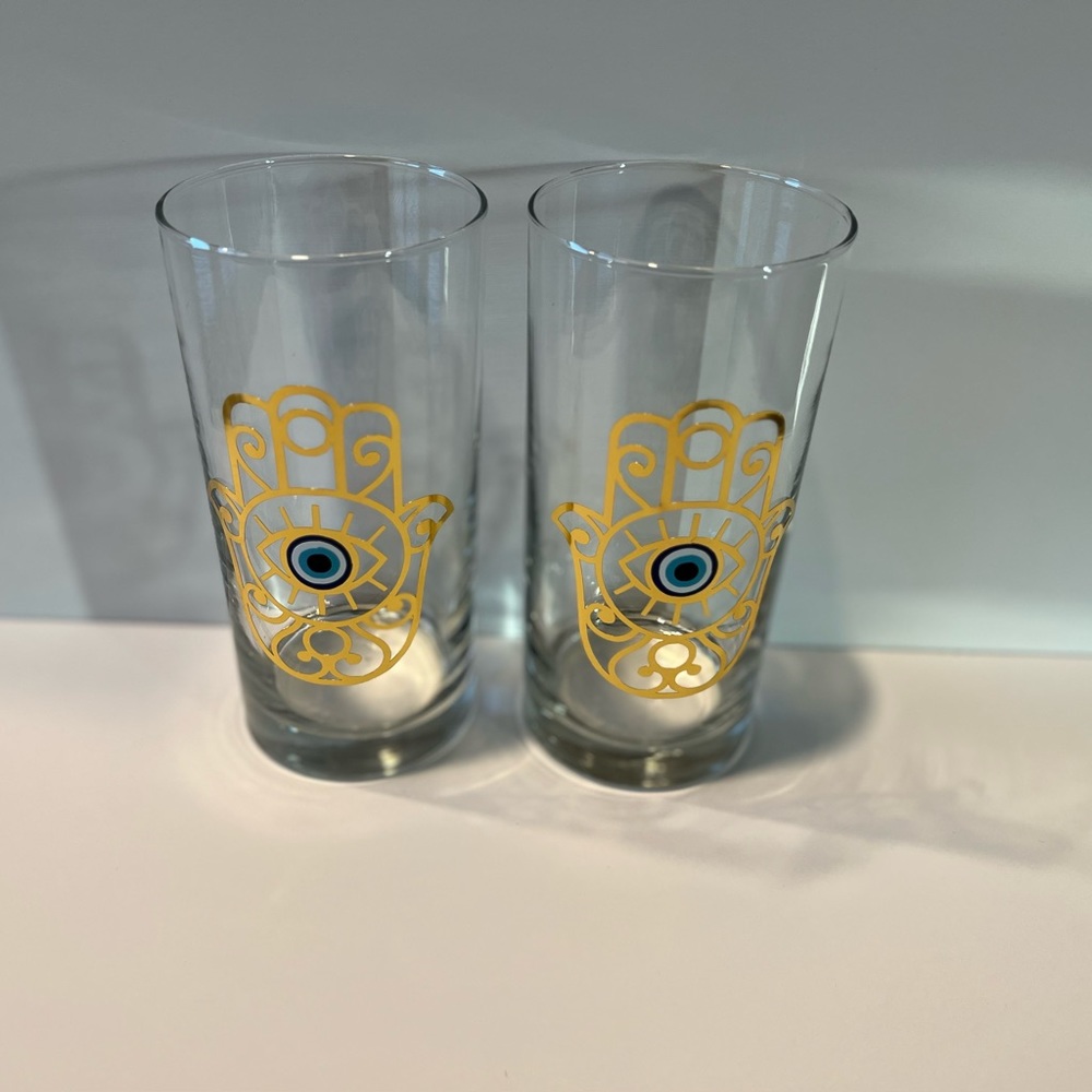 Evil Eye Glass Set - Picture 3 of 3